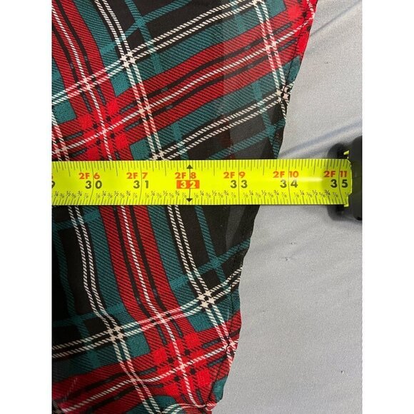 Draper James Womens Plaid Ruffle Hem Dress Drop waist Black/Red - Picture 7 of 8